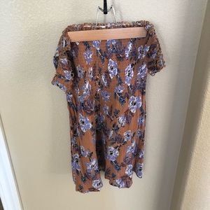 Windsor Off the Shoulder Floral Fit & Flare dress